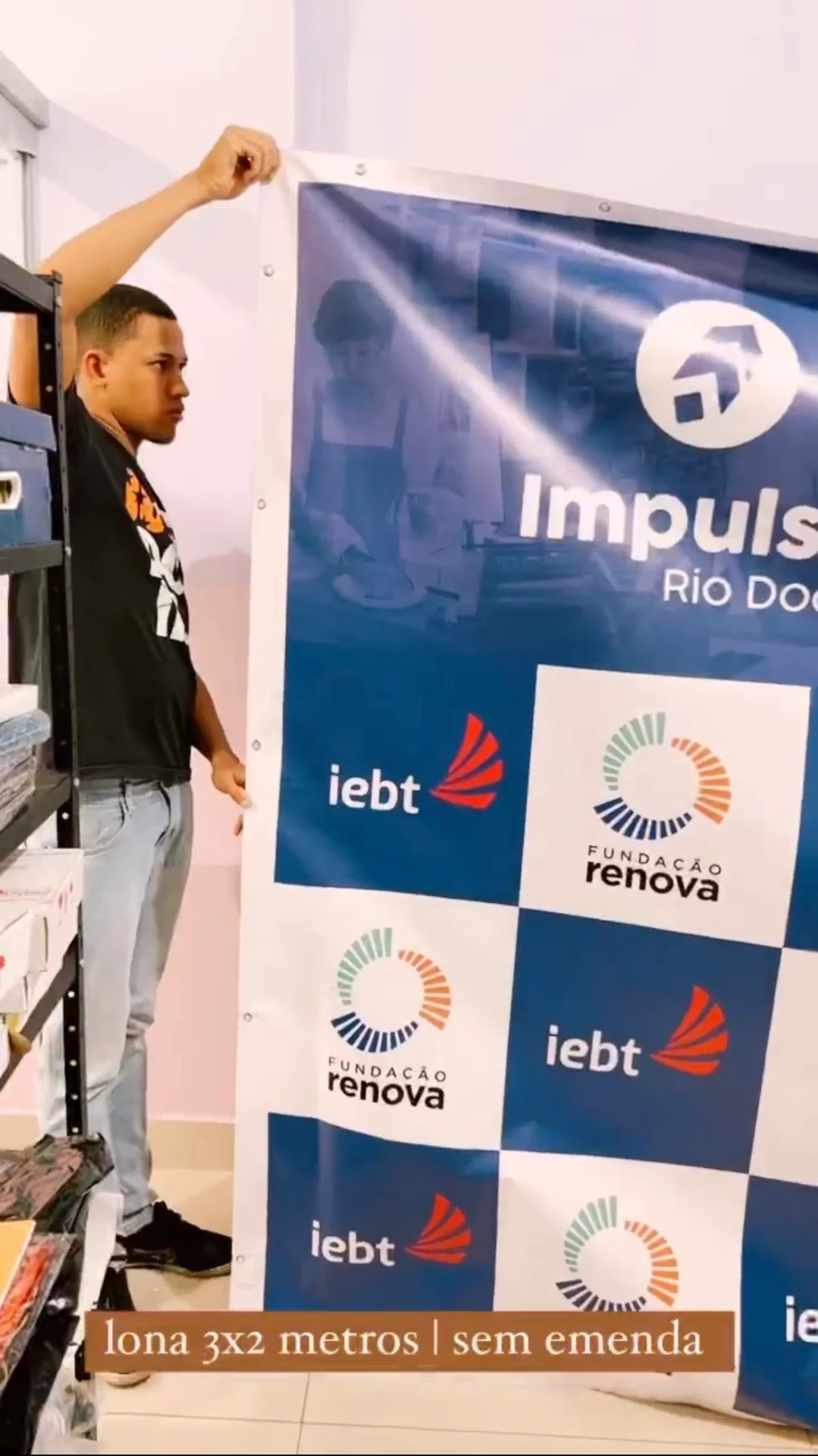 Banner em lona 3x2 metros sem emenda impresso pela Gráfica Boncriar em Belo Horizonte